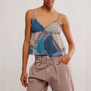 free people Alix Printed Top